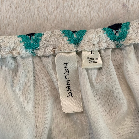 Tacera Women’s Zigzag Pattern Off  Shoulder Dress Size Large - Picture 10 of 17